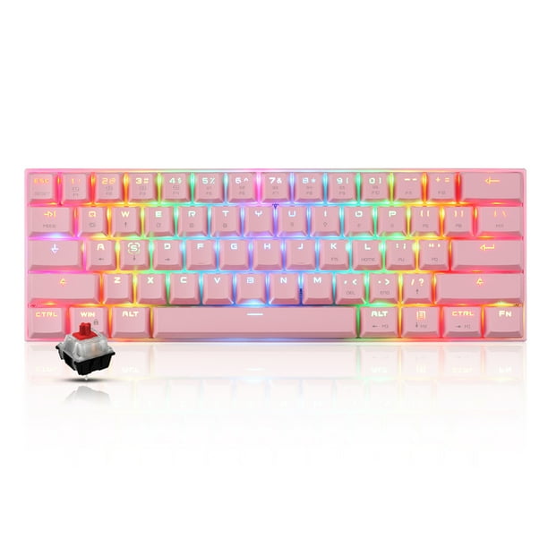 Motospeed CK62 61 Keys RGB Mechanical Keyboard USB Wired Bluetooth Dual