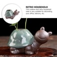 thumbnail image 6 of LABSERRON Ceramic Vase for Flower Arrangement and Storage Use Creative Retro Design Green Color 1PC, 6 of 8