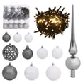thumbnail image 5 of vidaXL Artificial Hinged Christmas Tree 300 LEDs & Ball Set 82.7", 5 of 7