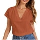 thumbnail image 2 of Puntoco 2024, tops de moda de verano para mujer, blusas holgadas informales de Color sólido con cuello redondo y manga corta, 2 of 6