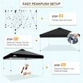 thumbnail image 5 of EAGLE PEAK 12 x 12 Pop Up Canopy Tent Instant Outdoor Canopy Easy Set-up Straight Leg Folding Shelter, 5 of 9