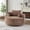 Brown, variant on Newest 55" 360 Swivel Fluffy Sleeper Chair in Faux Fur Corduroy for Living Room or Bedroom,Grey