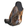 thumbnail image 2 of Wukai Wide Eyed Cartoon Cats Full Set Car Seat Covers with Soft Padding Universal Auto Front Seats Protector and Cushion Mat, 2 of 5