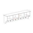 thumbnail image 6 of Prepac 60" Wide Hanging Entryway Shelf in Black, 6 of 7