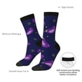 thumbnail image 4 of Picia Eggplant Print Athletic Socks for Men & Women – Cushioned Moisture-Wicking Crew Socks for Sports, Running, and Training, Soft & Breathable Size 5-11, 4 of 6