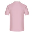 thumbnail image 4 of USNSM (M-5XL) Men's Plus Size Cotton Linen Short Sleeve Shirts Casual Lightweight Button Down Shirts Tops with Pocket Pink XL, 4 of 7