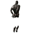thumbnail image 1 of Figurine Sculpture Abstraite en Résine Imitation Cuivre pour Perçage Mural, Art Mural Intérieur/extérieur pour Salon, 1 of 5