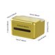 thumbnail image 5 of Advancent Estuche de almacenamiento de pañuelos de plástico para baño, sala de estar, soporte de papel para baño, anteojos, caja inferior Almacenamiento y organización del hogar Oro Advancent HA063789-02B, 5 of 6