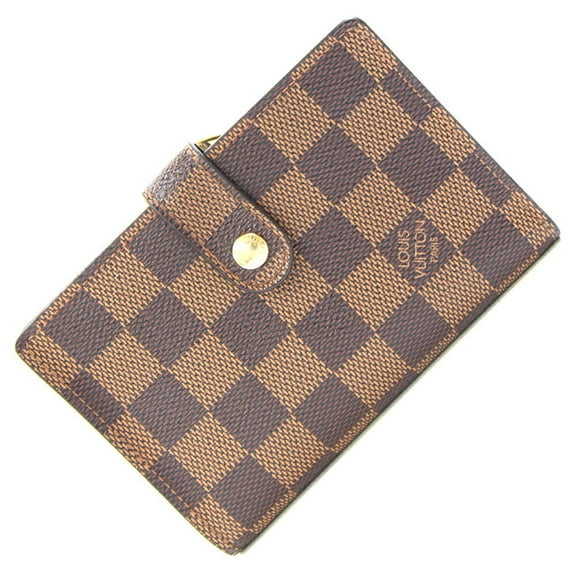 Pre-Owned Louis Vuitton Damier Portefeuille Viennois Bifold Wallet N61674 Women's... (Good)
