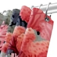 thumbnail image 5 of Coral Bathroom Curtains Shower Curtain Sets - Waterproof, with Hook, Printed, Bathroom Decoration - Curtain Set, 5 of 5