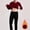 Wine, variant on MOONDU Mens Thermal Underwear Set Long Johns Base Layer Fleece Lined High Stretch Crewneck 2 Piece Top Bottom Winter Warm for Cold Weather