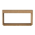 thumbnail image 5 of Noble House Weyburn Modern Fluted Console Table with Drawers, Solid Wood Veneer Sofa Table for Living Room, Natural, 5 of 9