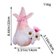 thumbnail image 2 of Easter Gnomes Decorations, Easter Bunny Gnomes Spring Tomte Nisse Rabbit Plush Gnomes Scandinavian Faceless Dwarf Handmade Elf Gift for Table Ornament Home Decor, 2 of 6