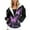 A-Black, variant on Cnbwig Women's Sweatshirts Trendy Hoodie Zip Up Hoodie with Floral Butterfly Print Loose Drop Shoulder Drawstring Streetwear Outerwear with Pocket Casual Shirts for Ladies Blouses A-Black L
