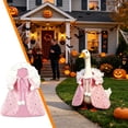 thumbnail image 7 of PiGOGI Christmas Goose Costume Cloak Set Witch Hat Cape Outfit Glitter Fabric for Garden Lawn Goose Statue Holiday Yard Decorative (Goose Not Included), 7 of 7