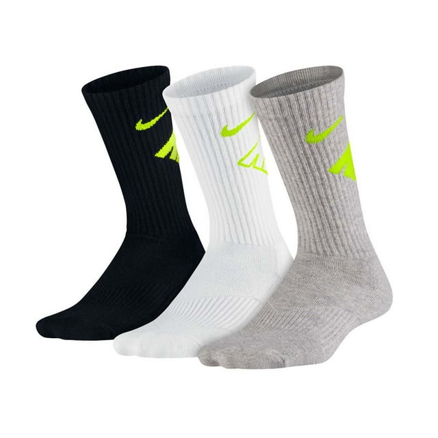 Nike Youth Athletes Performance Cushioned Crew Socks 3 Pack