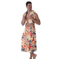 thumbnail image 2 of Colevkie Men's 2 Pcs Bath Skirt & Bath Towel Set Soft Adjustable Bath Wrap Set Quick Drying Beach Bathroom Spa Hotel Towel Printed Retro Pattern, 2 of 7
