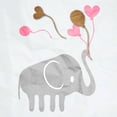 thumbnail image 2 of Grey, Jace 15x15 White Modern Wood Framed Museum Art Print Titled - Elephant Balloon, 2 of 4