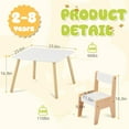 thumbnail image 4 of Ktaxon 3-in-1 Kids Activity Table Chairs for 2–8-Year-Old Kids, Toddler, Children Sensory Table and Chairs Set of 3, Best Gift Choice, 4 of 12