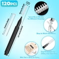 thumbnail image 2 of ACDANC 120 Pieces Interdental Brushes,Braces Brush Cleaner,Toothpicks Floss Picks for Teeth Cleaning Tools,Spiral Dental Brush Head for Efficient Oral Care, 2 of 9