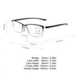 3 Pairs Men Rectangular Multifocal Progressive Reading Glasses Readers