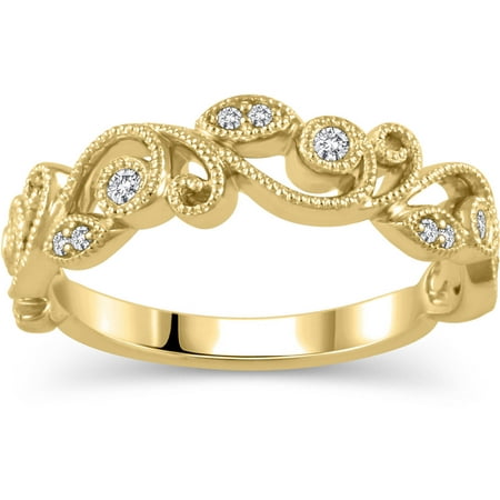 1/10 Carat T.W. Diamond 14kt Yellow Gold Fashion Ring