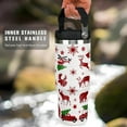 thumbnail image 4 of 30oz Christmas Tree Gingerbread Snowflake Tumbler Mug Gifts for Kids and Adults Insulated Stainless Steel Tumbler with Handle Travel Coffee Cup Water Bottles, 4 of 6