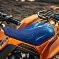 thumbnail image 4 of Uorisanigo ATV Seat Cover Waterproof Non-Slip Blue Fire Print Four Wheeler Seat Cover Universal Compatible with Polaris Sportsman Polaris Scrambler Honda Rancher(23×10 Inch), 4 of 7