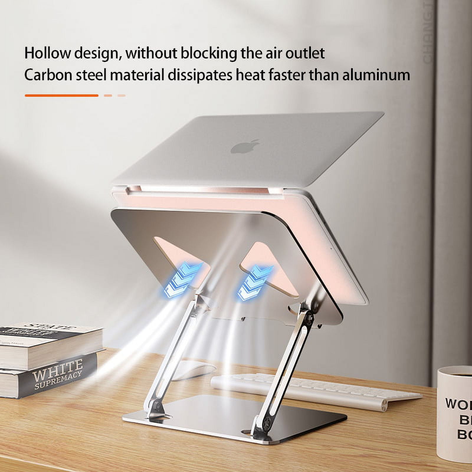 Wehilion Adjustable Computer Stand for Laptop,Portable Laptop Stand,Ergonomic Notebook Riser with Heat-Vent,Multi-Angle Elevator for 10"-17" Laptop,Tablet,Graphics Drawing Tablet