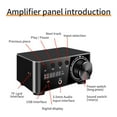 thumbnail image 3 of fankhu 50Wx2 Digital Audio Power Amp Class D CS8673E HiFi Mini Amplifier With Digital Display Bluetooth-compatible 5.0 Plug and Play AUX TF Home Theater, 3 of 9