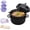 Black, variant on Ramen Noodle Bowl 45oz Microwavable Set with Strainer Lid, Cute Pig Wheat Straw Microwave Cooker with Spoon Chopsticks Fork for Dorm Office Quick Meals Pasta Salad Container