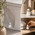 thumbnail image 2 of Halloween Funny Ghost Toilet Bolt Cover, Decorative Ceramic Screw Cover Caps Decor Hide Mounting Hardware Easy Clean Accent for Home Shelf Countertop Display Rustic Farmhouse Decor, 2 of 5