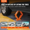 thumbnail image 2 of VEVOR Scissor Jack, 2.5 Ton/5512 lbs Scissor Car Jack, 3.7"-17.1" Lifting Range Scissor Lift Jack with Ratcheting Handle and L-Wrench, Portable Tire Jack for Cars Trucks Sedans MPVs, 2 of 9