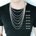 thumbnail image 3 of 2-15mm Men's Stainless Steel Silver 316L Curb Link Chain Chunky Necklace Jewelry, 3 of 3