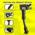 thumbnail image 3 of MOAUTO Set of 4 Ignition Coils Pack UF735 DS7G12A366BB & 4 PCS Iridium Spark Plugs Compatible with Ford 2014 2015 2016 2017 2018 2019 Fusion and Escape 1.5L L4, 3 of 6