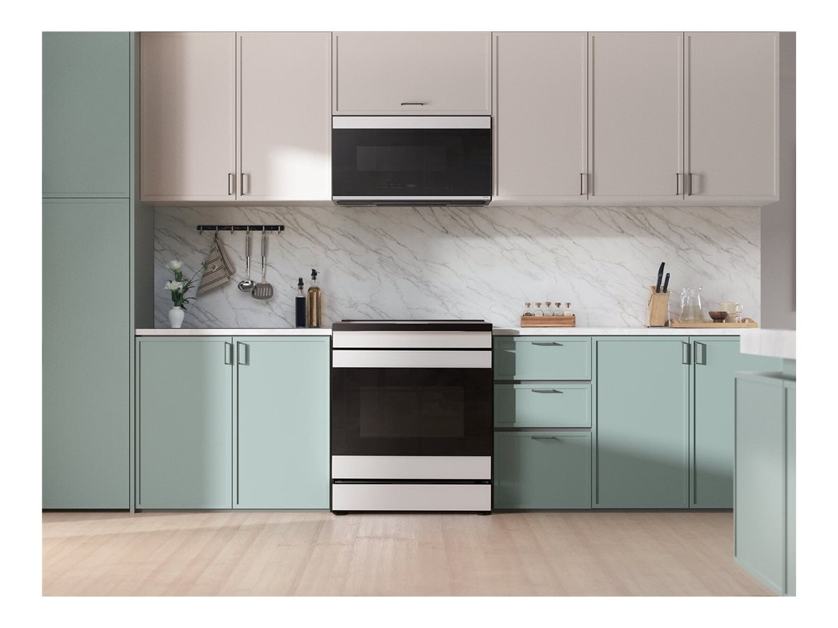 Samsung ME21DB670012 2.1 Cu. Ft. White Glass Over-the-Range Microwave