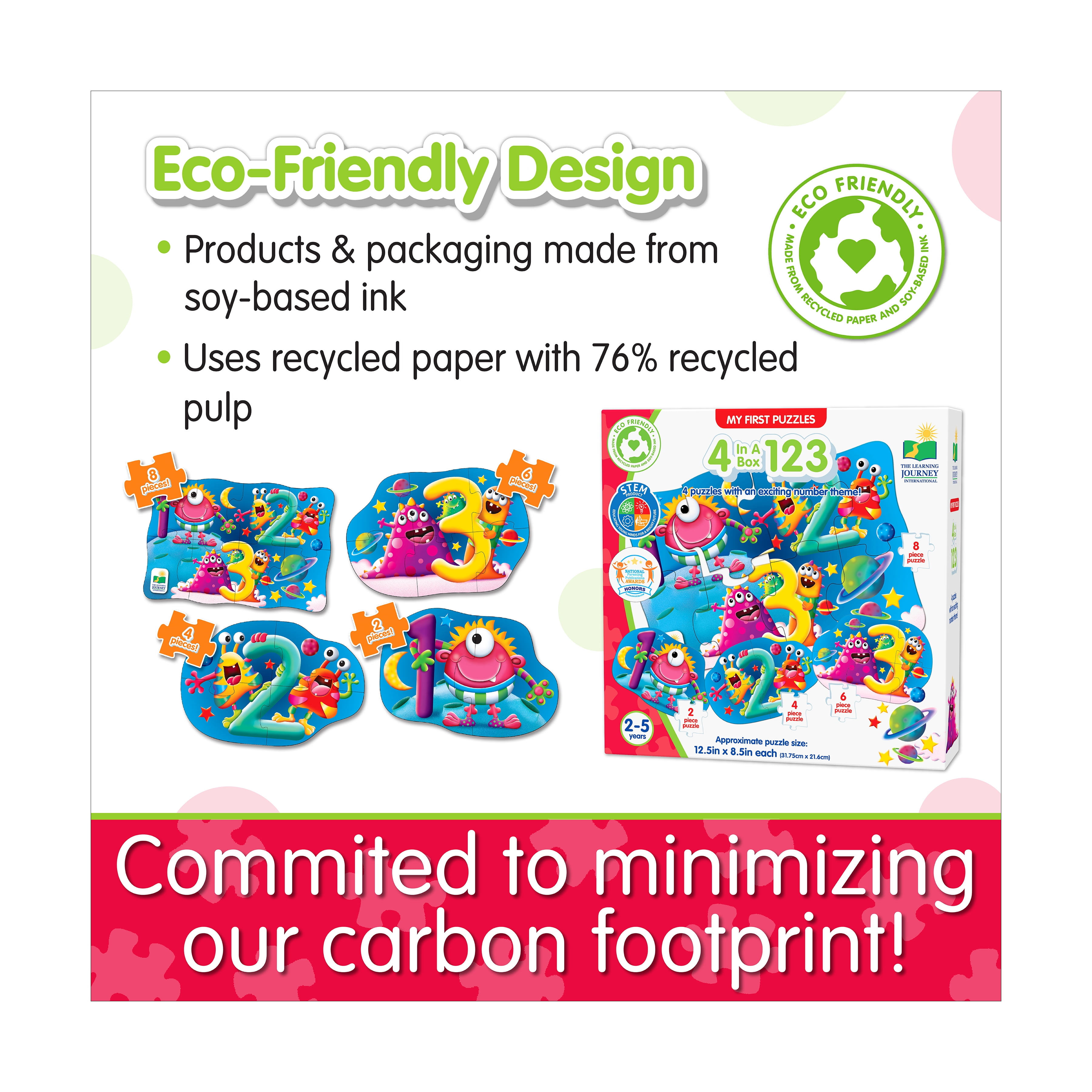 The Learning Journey My First Puzzle Set, 4-in-a-Box, 123