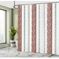 thumbnail image 4 of Ambesonne Rose Shower Curtain, Art Classical Victorian Motifs, 69"Wx75"L, Pale Redwood, 4 of 4