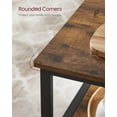 thumbnail image 5 of Kitchen Island with 3 Shelves, 39.4 Inches Kitchen Shelf with Large Worktop, Stable Steel Structure, Industrial, Easy to Assemble, Rustic Brown and Black, 5 of 7