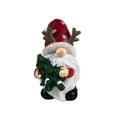 thumbnail image 3 of 2Pcs 4.33" Christmas Gnomes Decor Resin Figurines with Red Hats and Snowflake Design, Cute Collectible Holiday Statue for Table Decor, Happy Xmas Gift to Celebrate Festive Home Centerpiece Decoration, 3 of 6