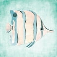 thumbnail image 2 of DeRice, Julie 26x26 White Modern Wood Framed Museum Art Print Titled - Fish In The Sea II, 2 of 4