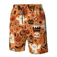 thumbnail image 4 of Cauagu Halloween 2 Print Men's Swim Trunks,Hawaiian Bathing Suit Swimsuits Beach Shorts with Pockets for Men Quick Dry Swimming Board Shorts-X-Large, 4 of 6