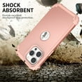 thumbnail image 4 of Allytech Phone Case for iPhone 14 Pro 6.1" 2022, Soft TPU Bumper + PC Hard Back [4 Corners] Shockproof Protection Heavy Duty Cover for iPhone 14 Pro 5G, Rosegold, 4 of 8