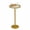 Gold, variant on Round Drink Table,Small Pedestal Table,Small Round Side Table for Narrow Spaces,Martini Table for Living Room, Bedroom, Bathroom,Balcony