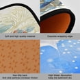 thumbnail image 2 of 2-Piece Kitchen Mat Set Non Slip Washable Floor Mats Decorative Rugs for Kitchen Sink Laundry Blue Crab and Shells, 2 of 7