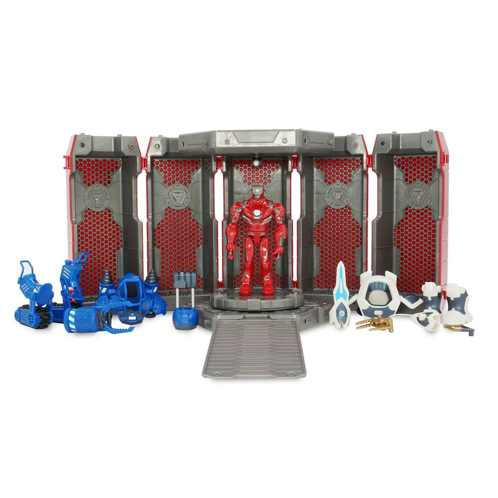 Iron Man Hall of Armor Play Set – Marvel Toybox   Walmart.com