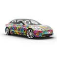 thumbnail image 6 of Rwraps Graffiti Monster Ball Gloss Vinyl Film Wrap 59in x 5ft Vinyl Vehicle Car Film Sheet Roll, 6 of 9