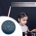 thumbnail image 4 of Tambor de lengua de acero musical de 6 pulgadas y 11 notas afinadas para principiantes (azul oscuro), 4 of 7