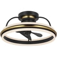 thumbnail image 4 of Progress Lighting P250116-30 Burnett 21" 3 Blade Indoor Led Ceiling Fan - Black, 4 of 15