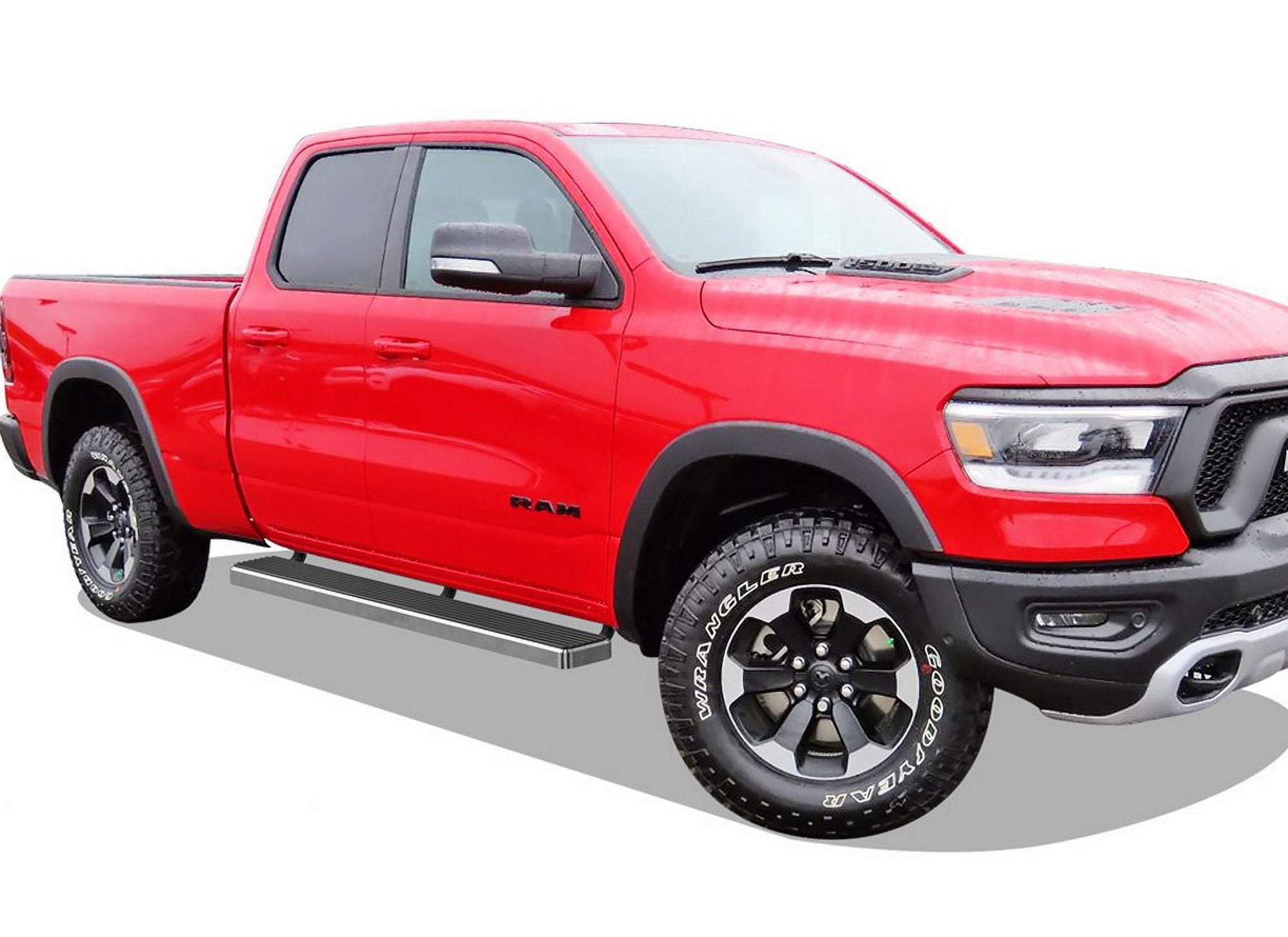APS Running Boards 6 inches Compatible with Ram 1500 2019-2025 Quad Cab for New Body Style Only (Exclude 19-24 Ram 1500 Classic) (Nerf Bars Side Steps Side Bars)